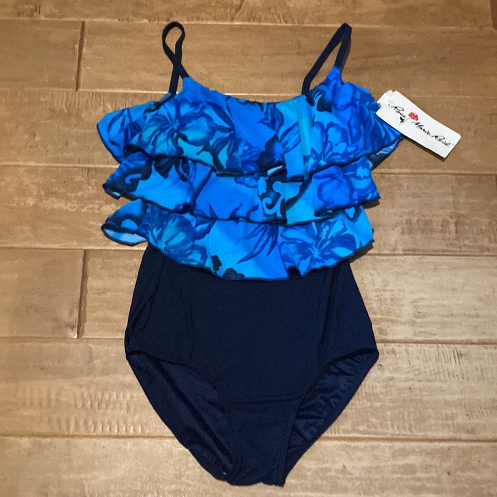 VTG 80’s Rose Marie Reid NWT SUIMSUIT 10 Navy